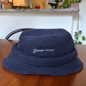 Jacquemus Le Bob Bucket Hat - Navy Wool